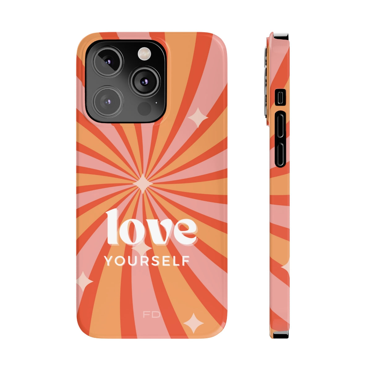 Positive Message iPhone Case for Self-Love and Slim Design