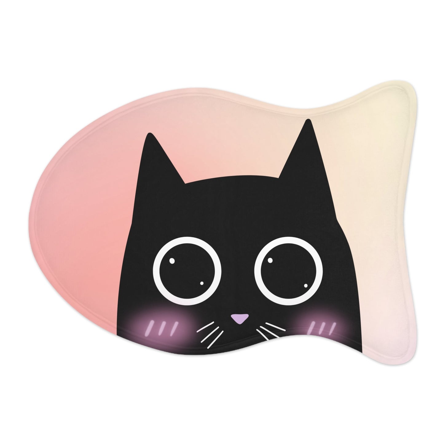 Cartoon Cat Pet Feeding Mats in Blush - Available in 3 Sizes