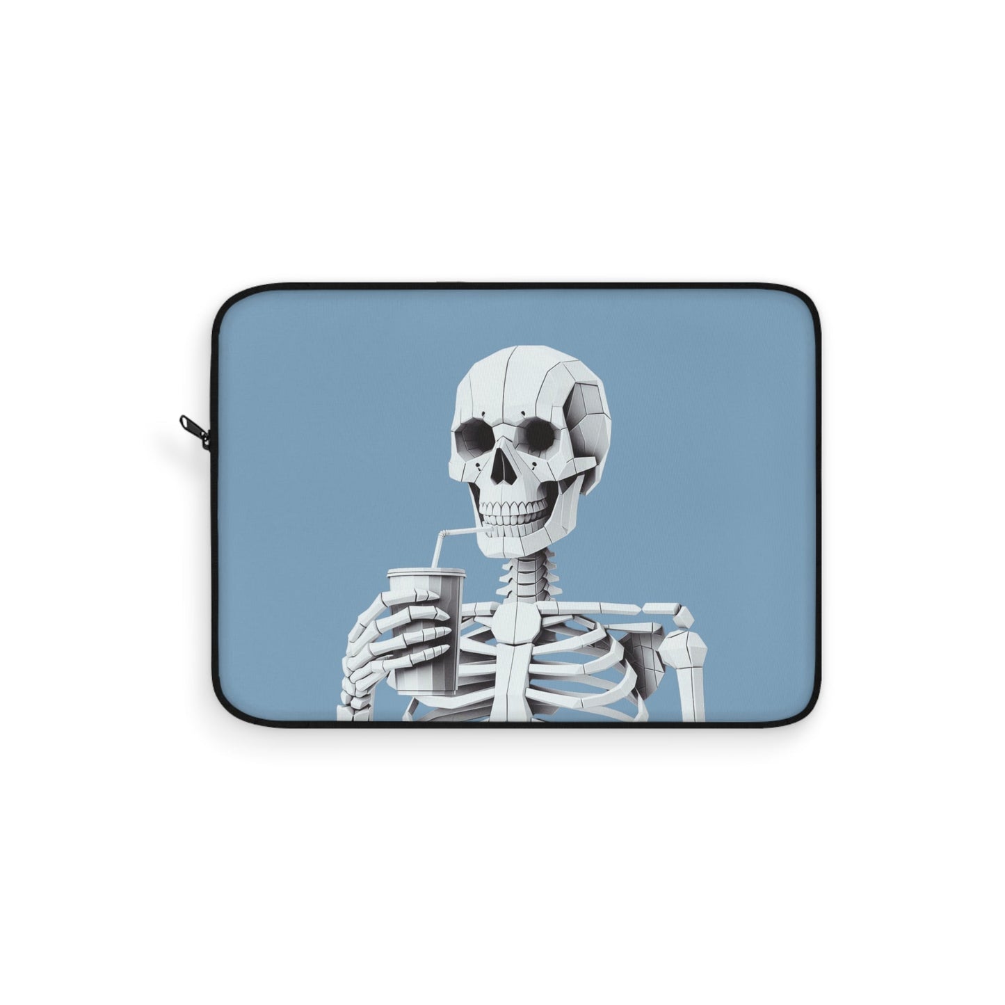 Skeletal Sipster Laptop Cover