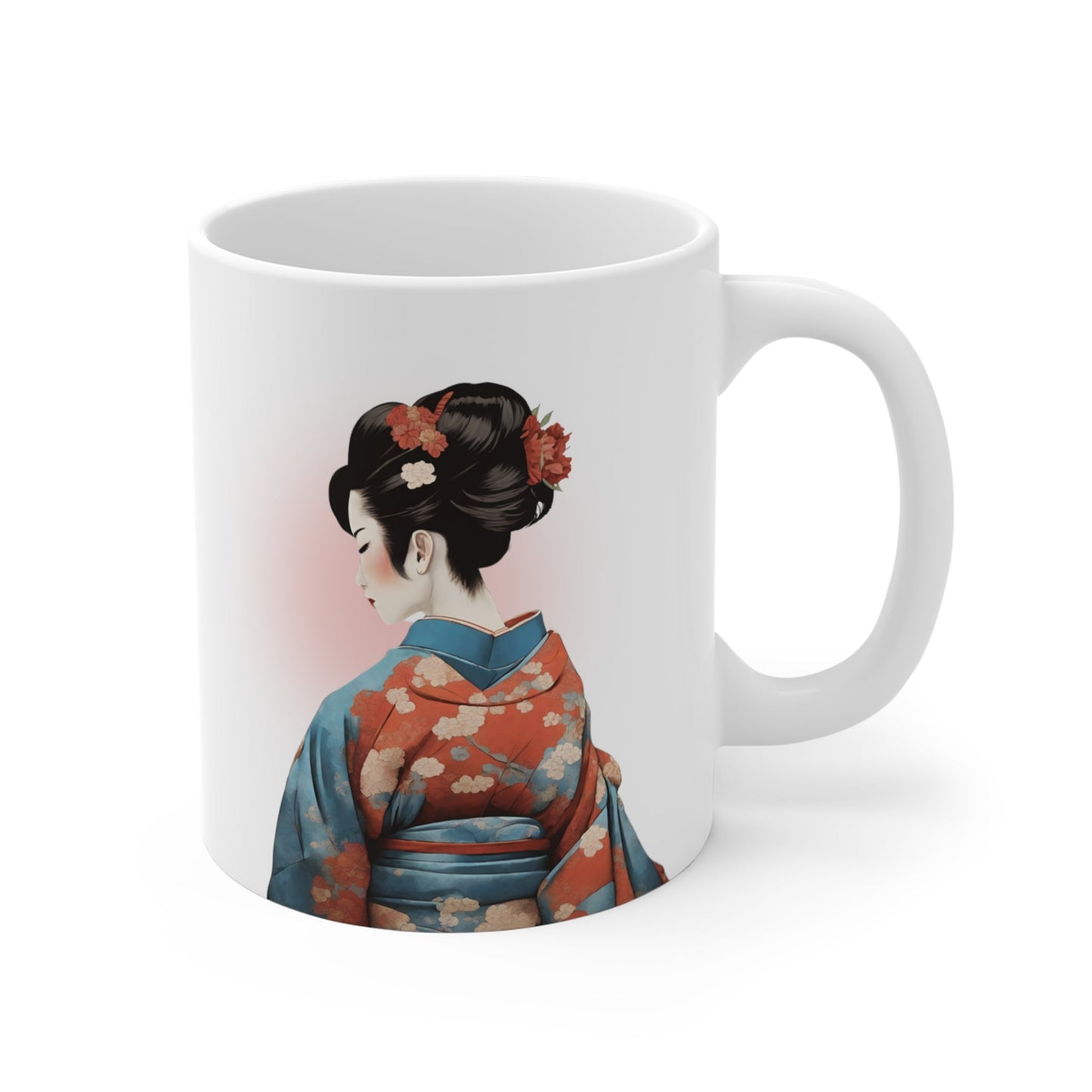 Elegant Geisha Kimono Mug