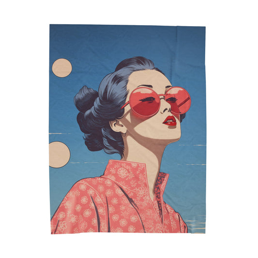 Sakura Blossom Japanese Style Blanket