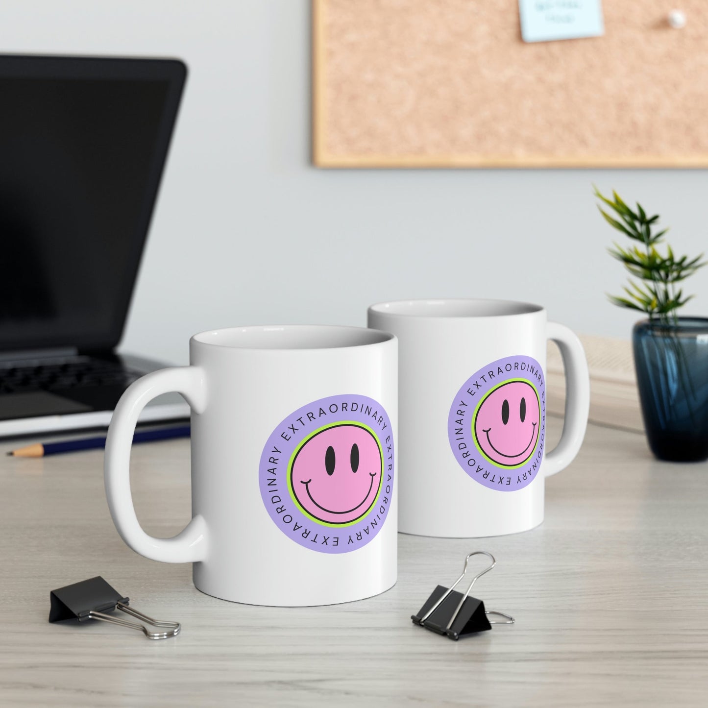 Happy Face Extraordinary Coffee Tea Mug