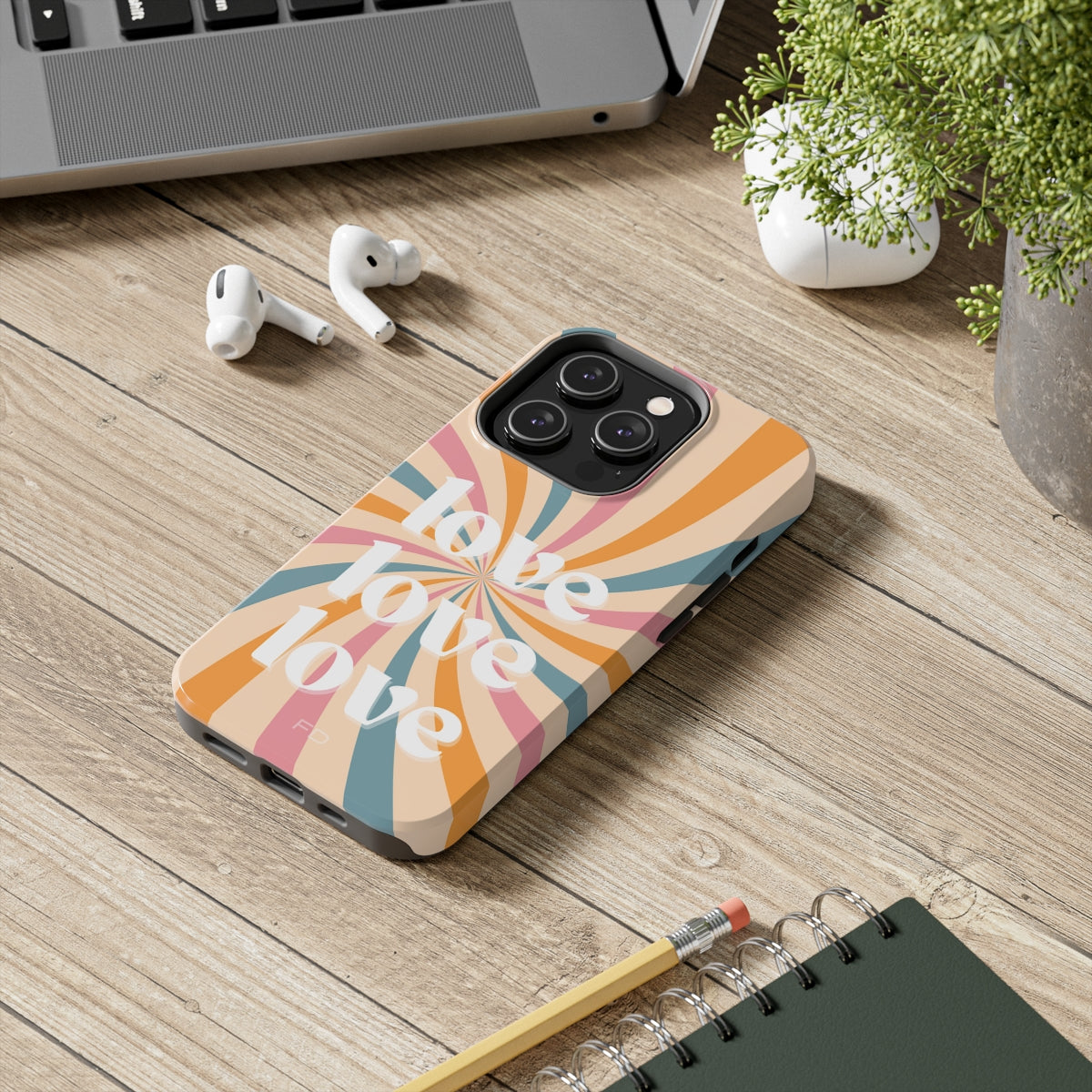 Retro Affection Touch Case for Wireless Charging on iPhone