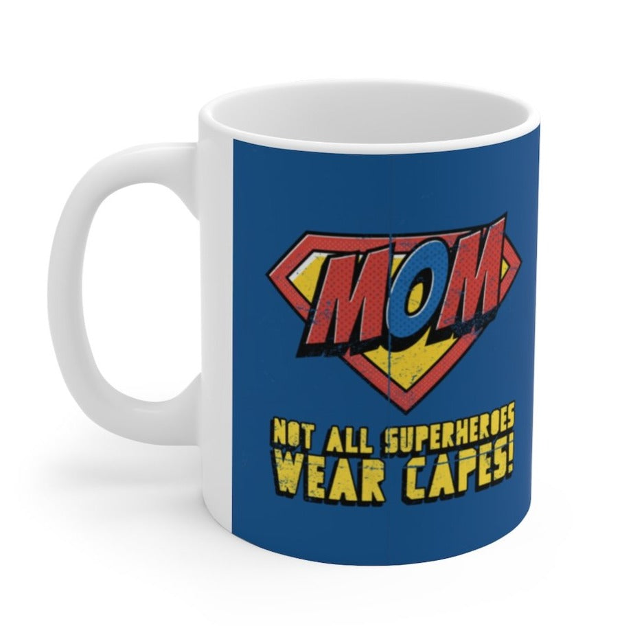 11oz Mom Mug with Superhero Design