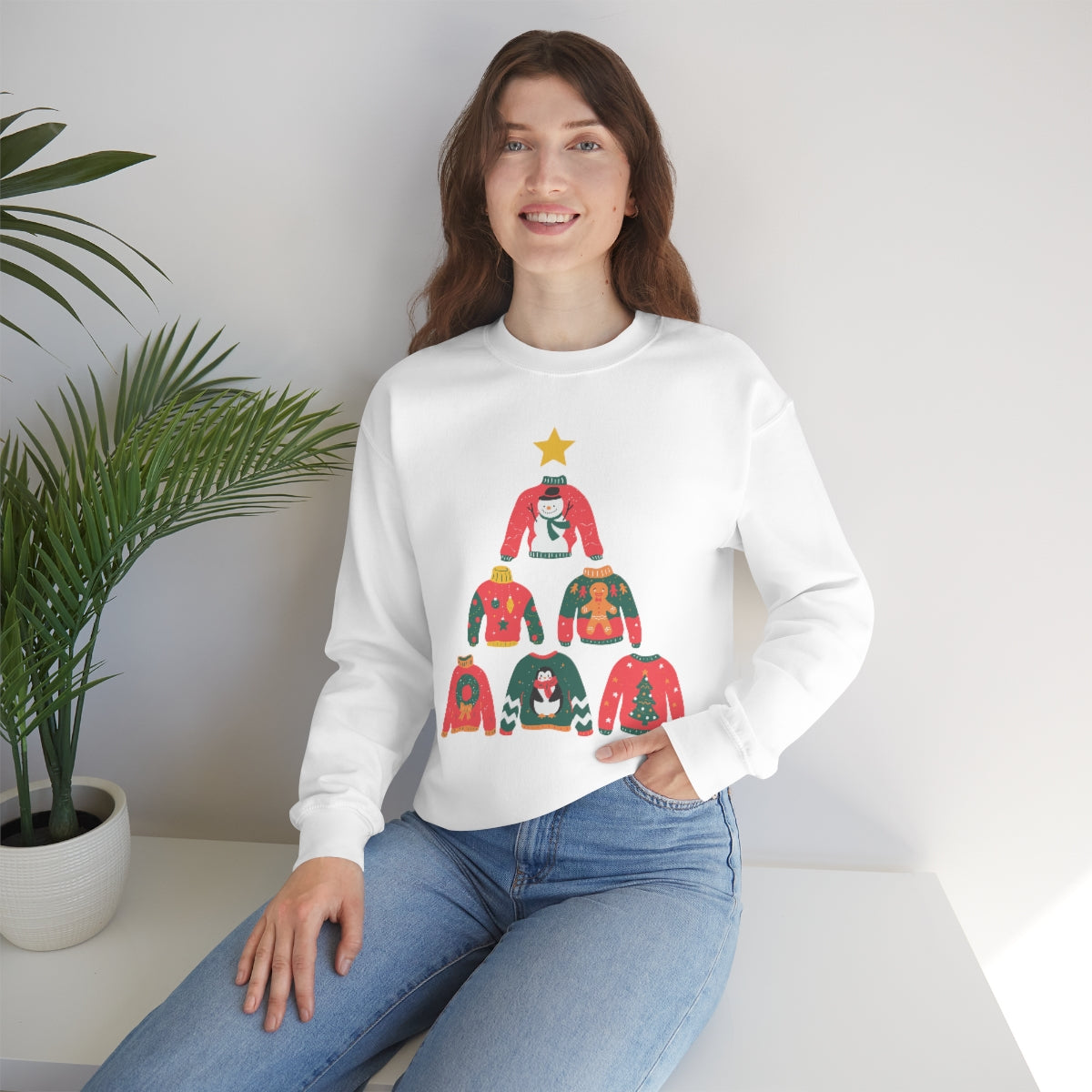 Christmas Tree Themed Women's Sweater