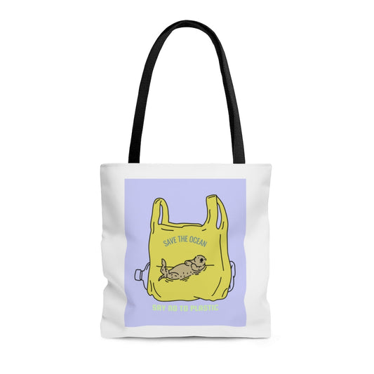 Medium Shopper Tote Bag - Protecting Otters and the Environment