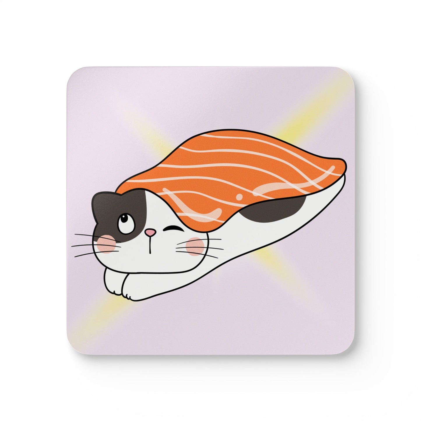 Cute Japanese-inspired Cat Sushi Coasters (Set of 4)