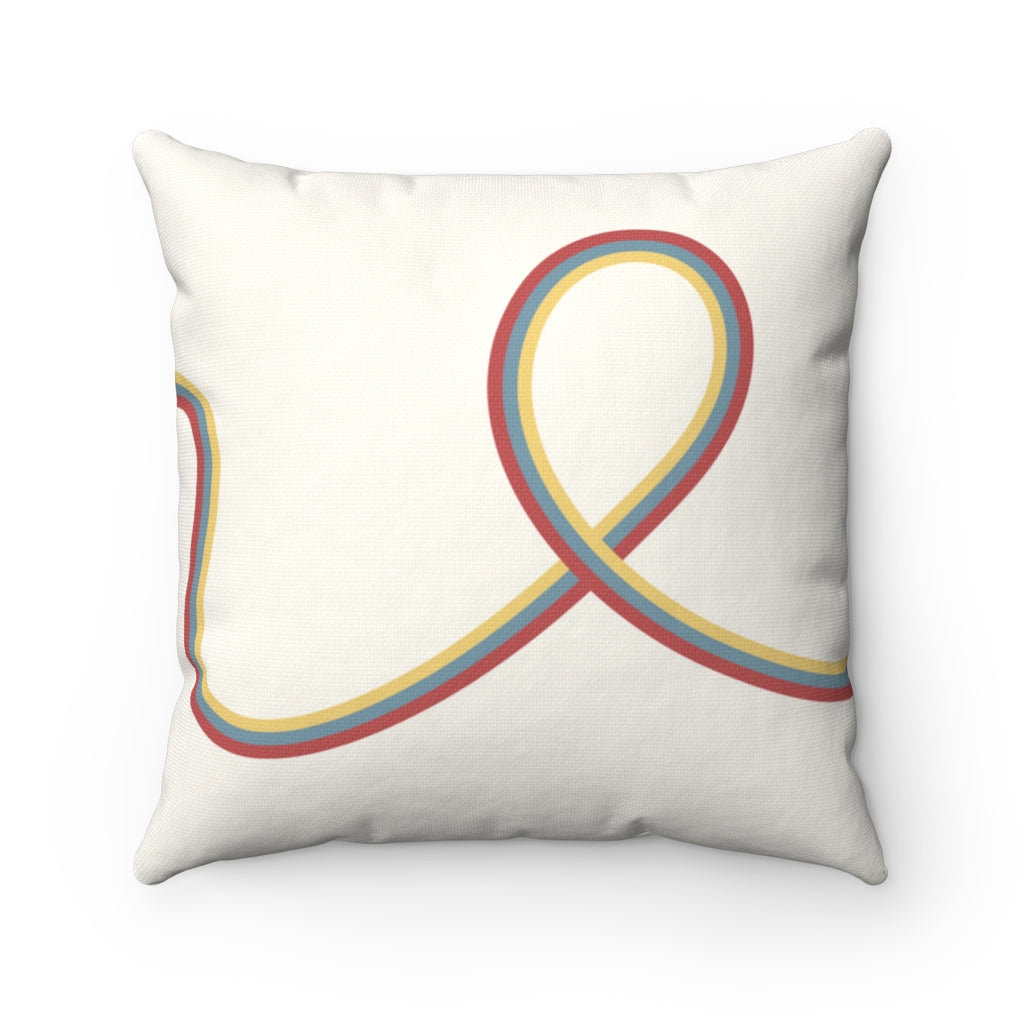 Decorative Cushion with Swirling Lines - Available in 4 Sizes