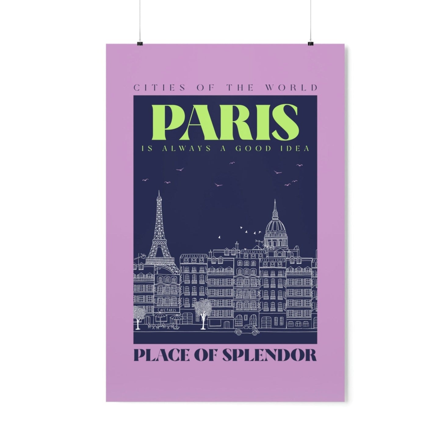 Cityscape of Paris Poster