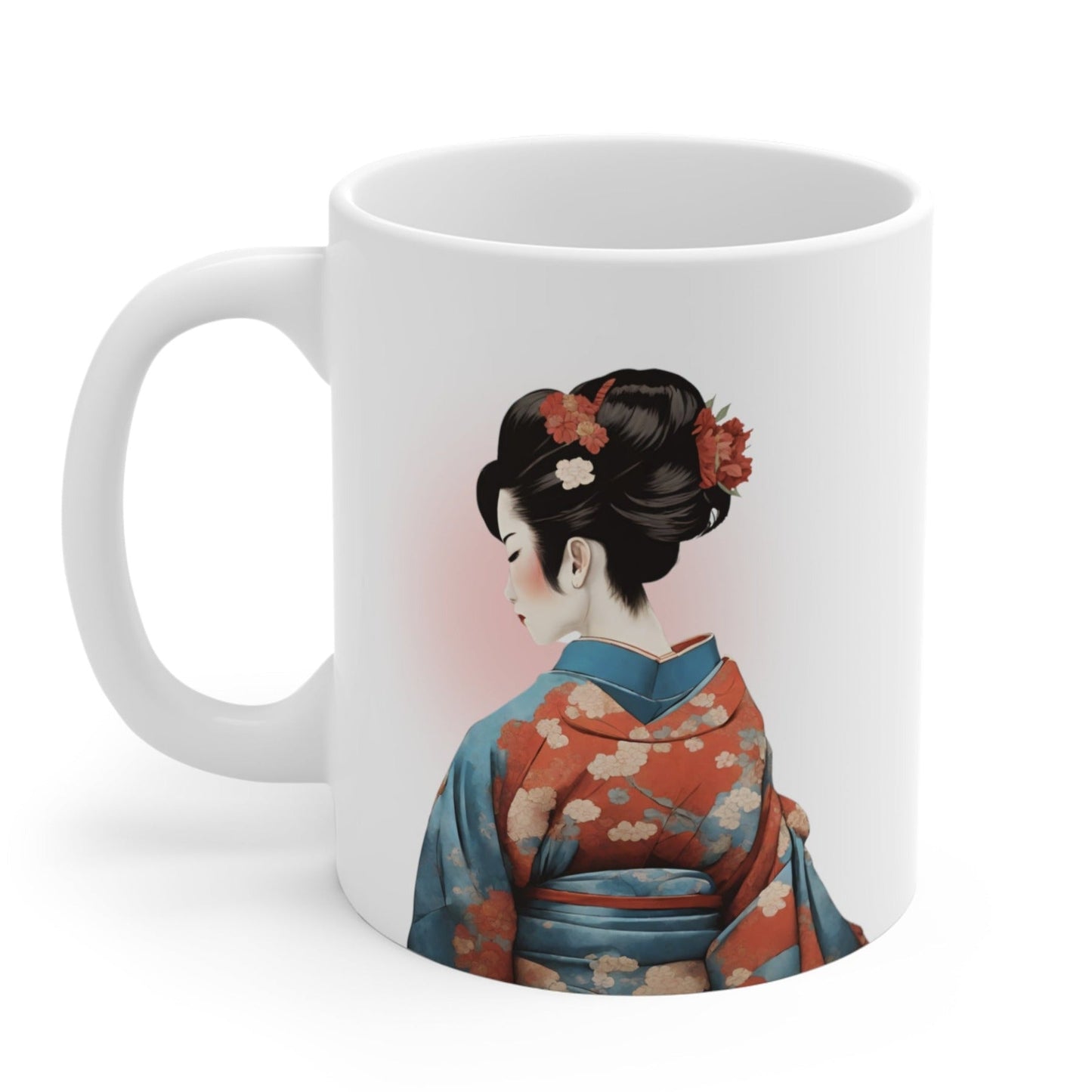 Elegant Geisha Kimono Mug
