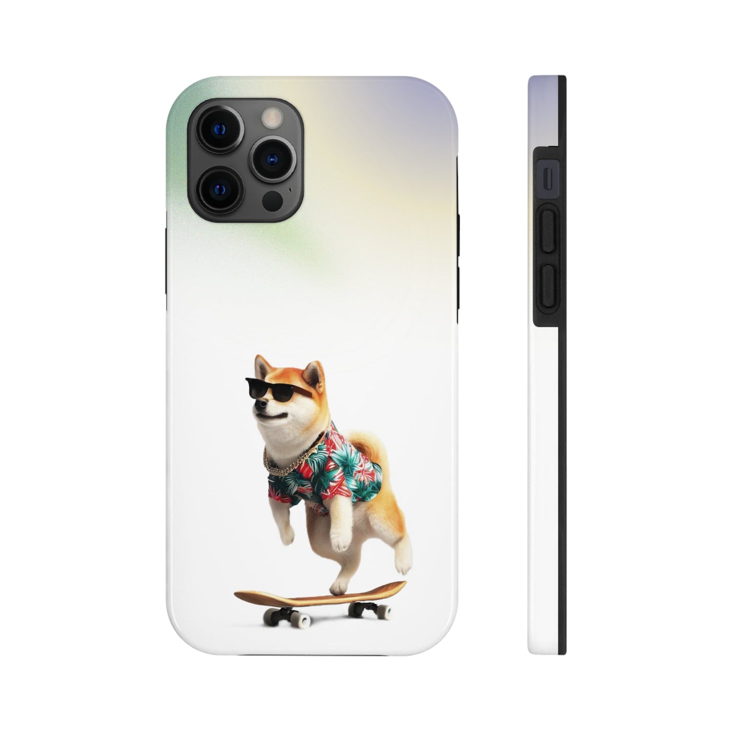 Gradient Touch Case for iPhone with Wireless Charging - Shiba Edition