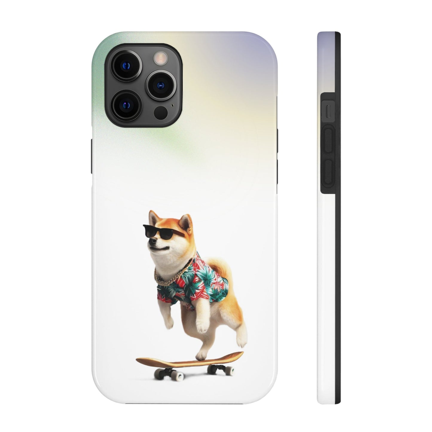 Gradient Touch Case for iPhone with Wireless Charging - Shiba Edition