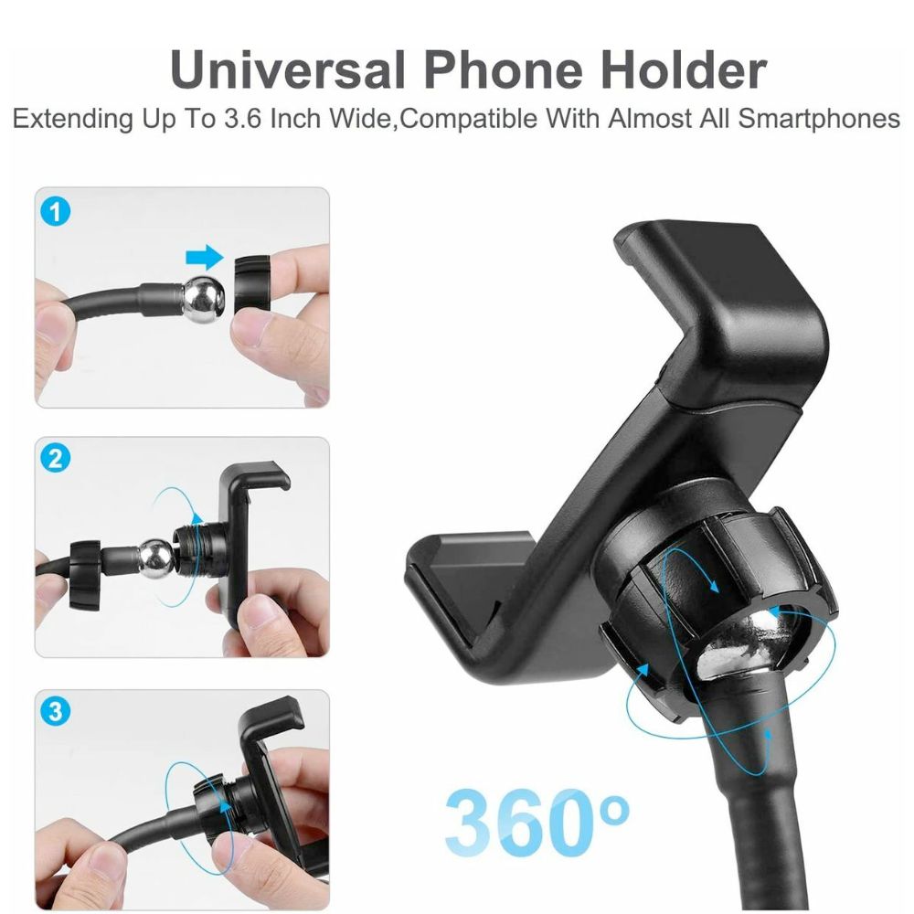 Enhanced LED Ring Light with Adjustable Stand