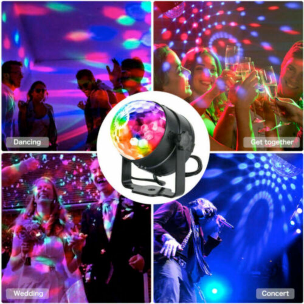 Sound-Responsive LED Party Light Projector
