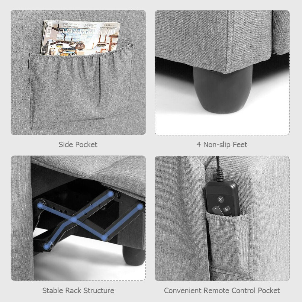 Fabric Reclining Massage Chair