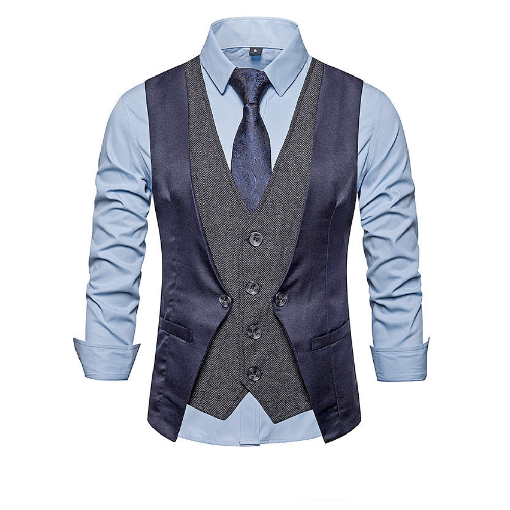 Dual Layer Men's Dress Vest