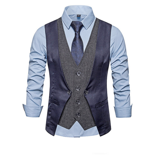 Dual Layer Men's Dress Vest
