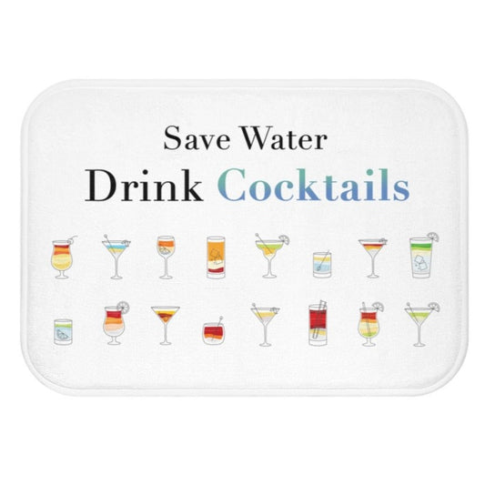 Cocktail Beverage Bath Rug Home Decor