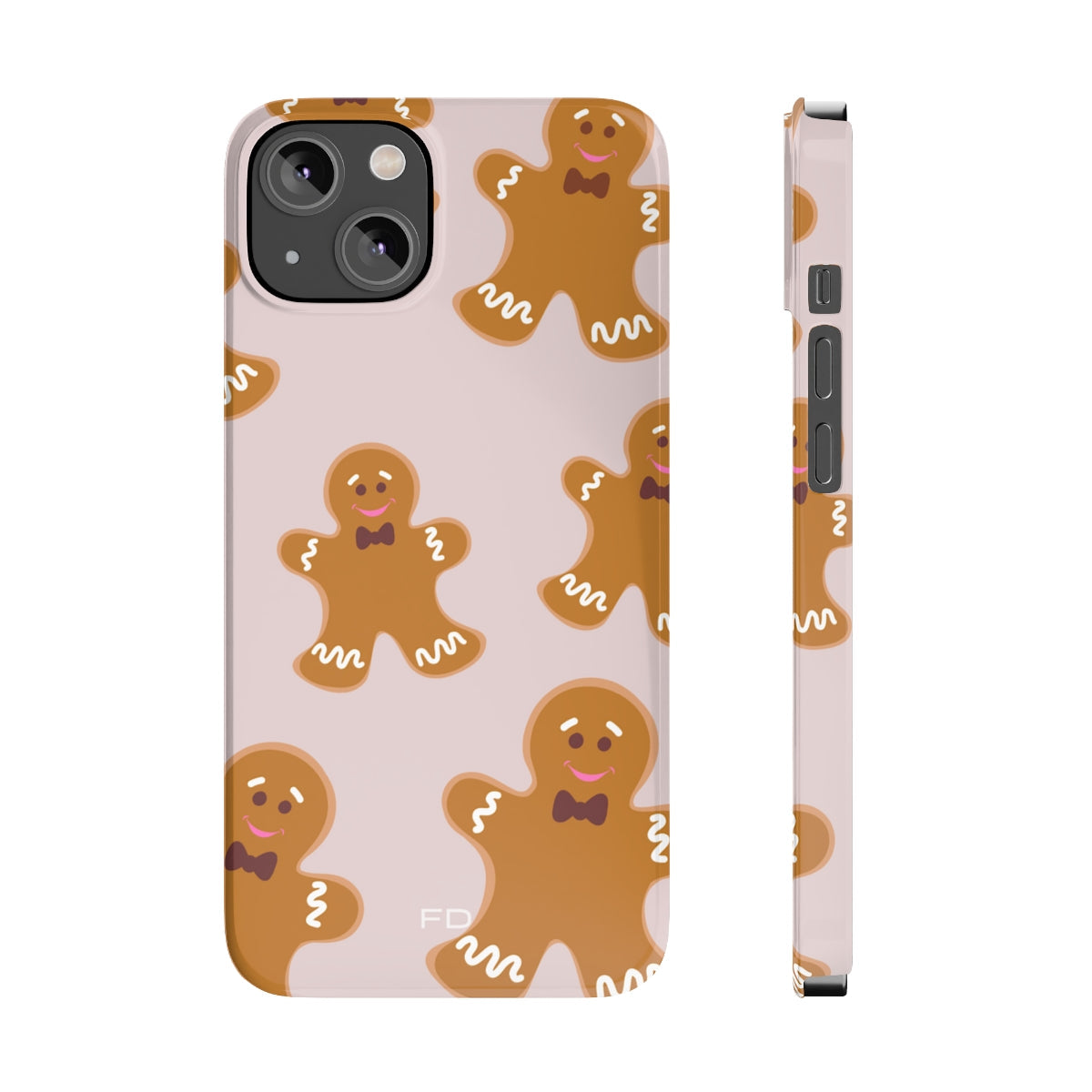 Slim Case for iPhone - Gingerbread Cookie Design