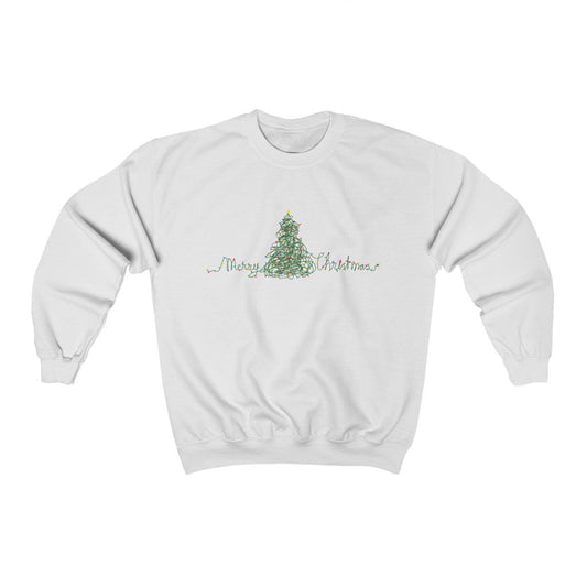 Men's Sweater with Festive Tree Design