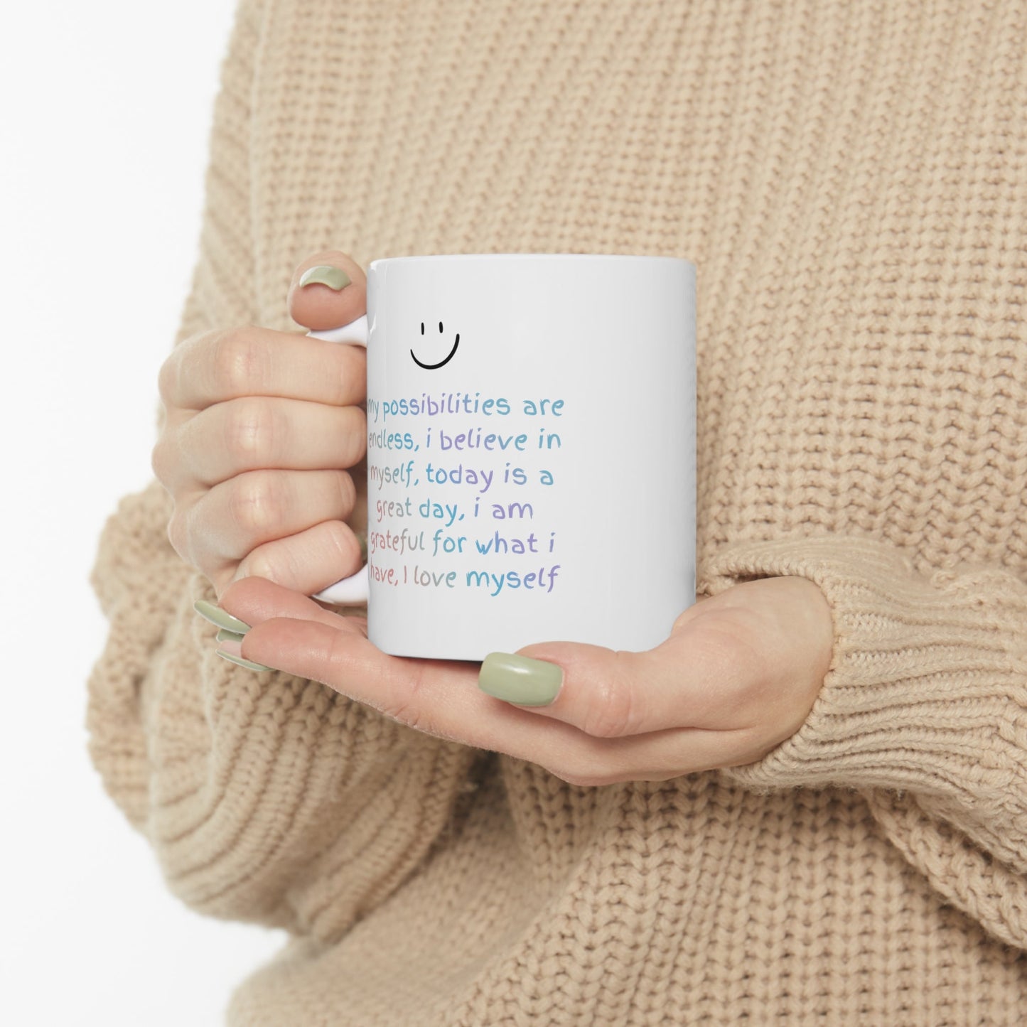 Positive Reminder Mug: Inspiring Affirmations for a Boost of Positivity