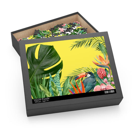 500-Piece Tropical Toucan Jigsaw Puzzle: A Distinct and Clear Core Description