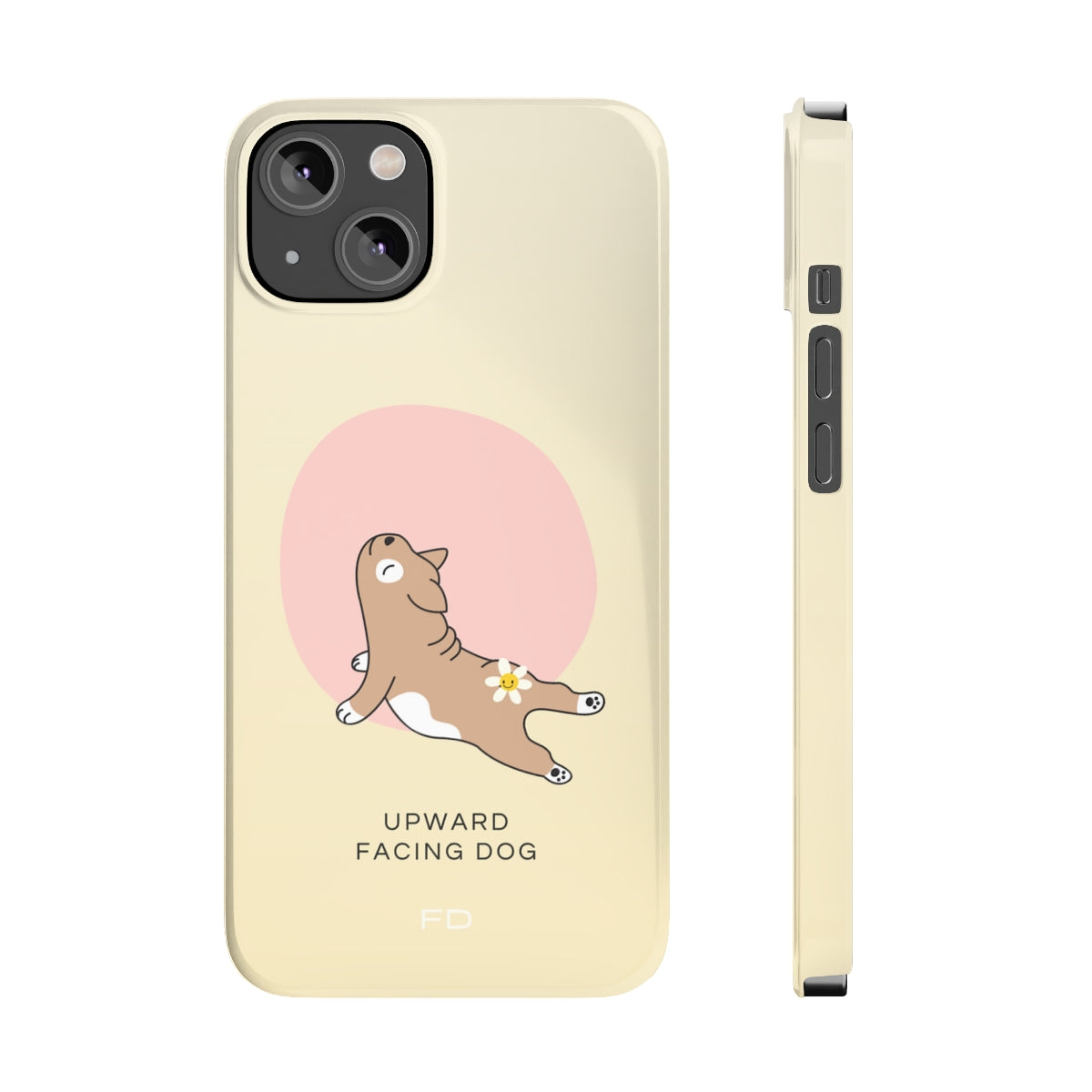 Slim Case for iPhone - Yoga Inspired Upward Facing Dog Design