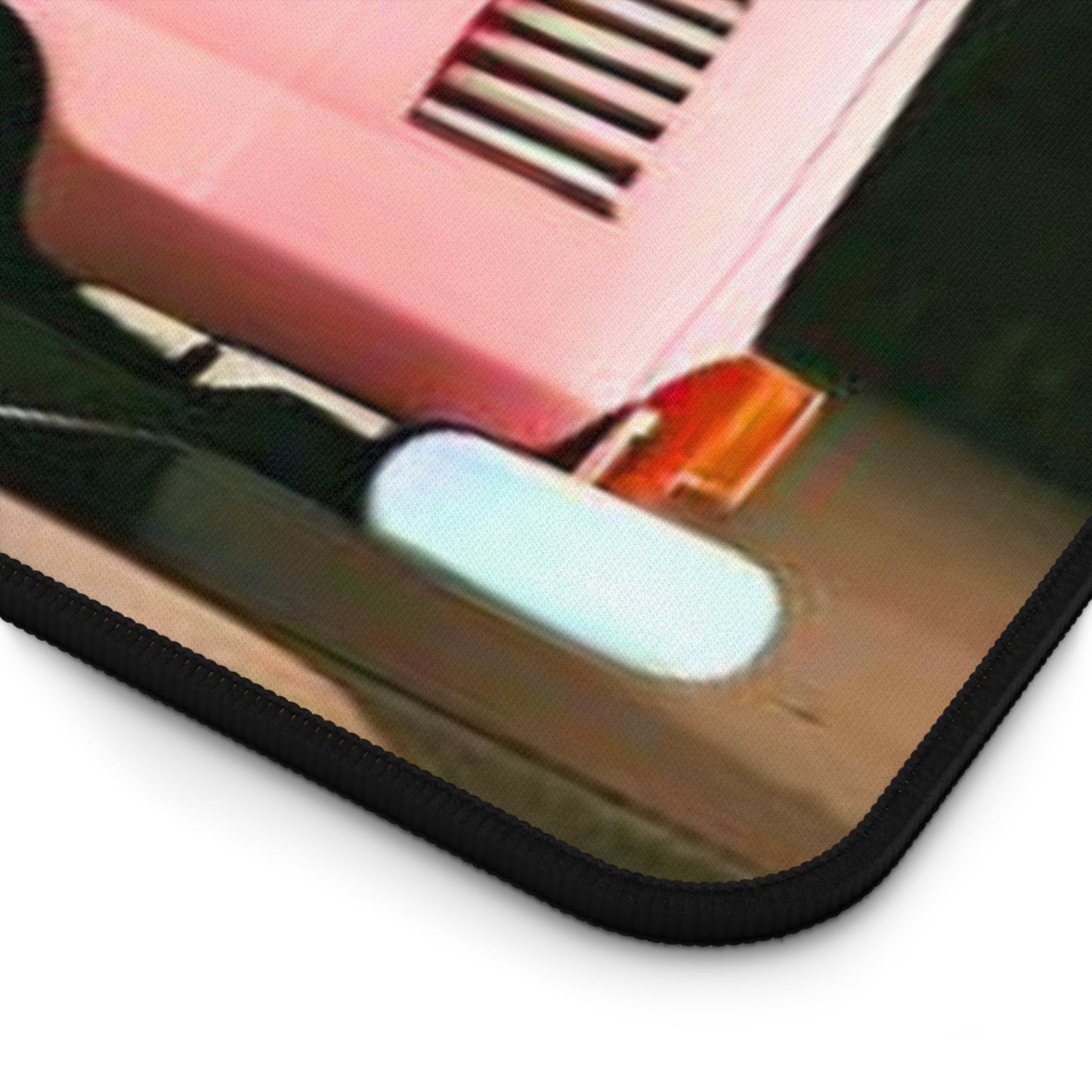 Desk Mat with a Vintage City Van Design