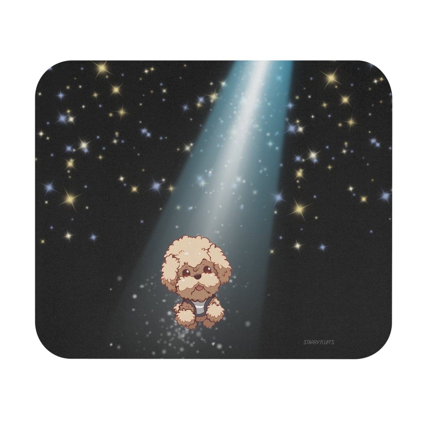Pookie the Poodle Glowing Mouse Mat by Starry Fluff