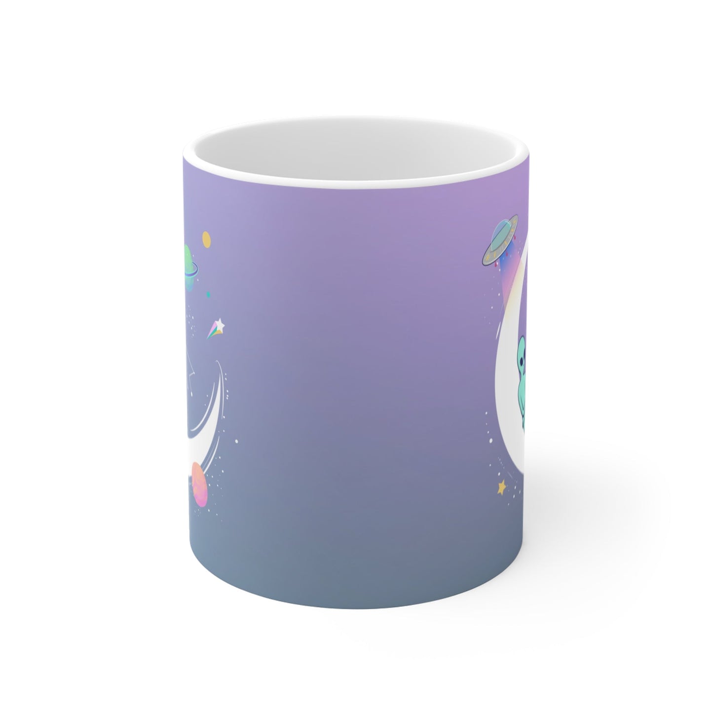 11oz Purple Alien Mug - A Cool and Spooky Drinkware