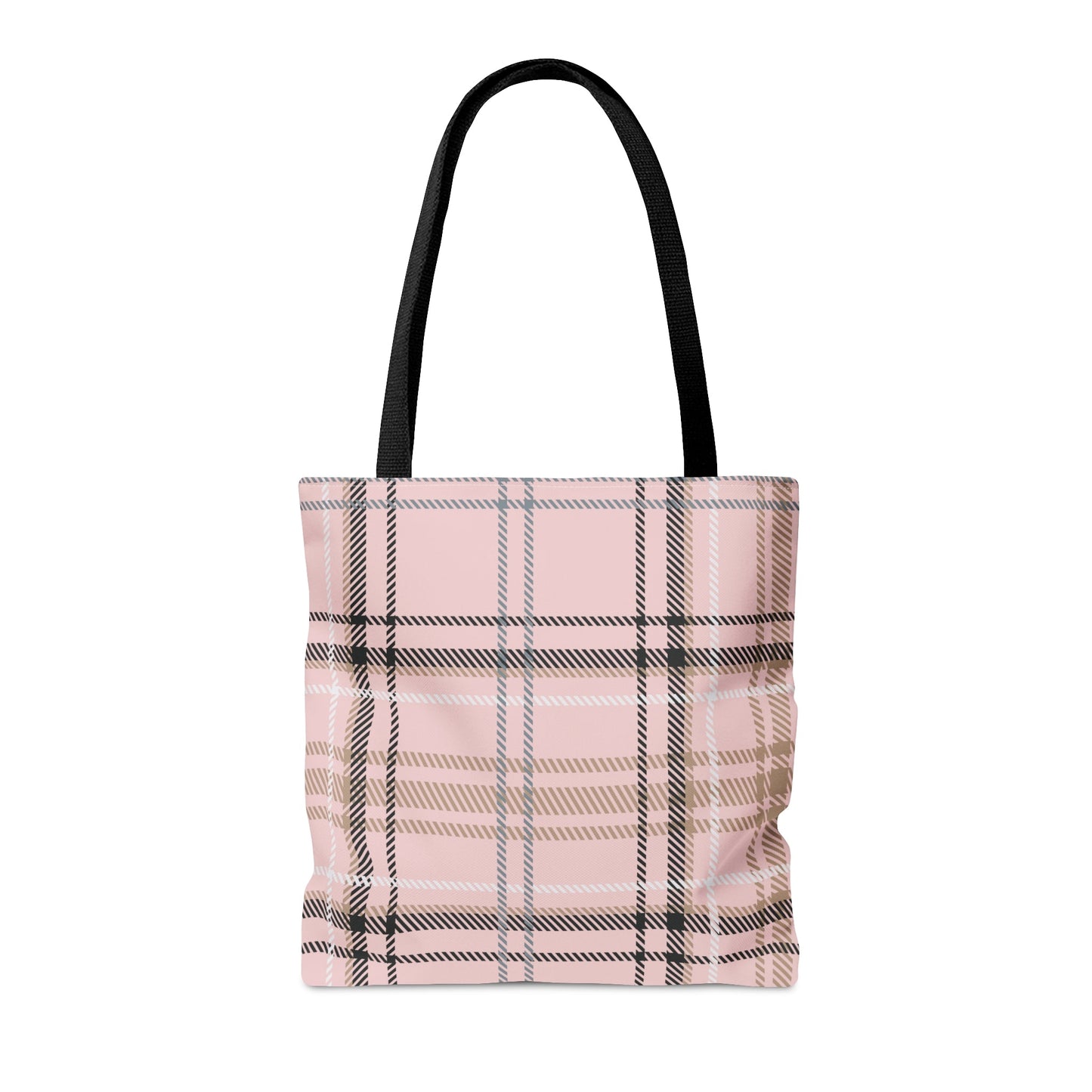 Plaid Pink Tote Bag