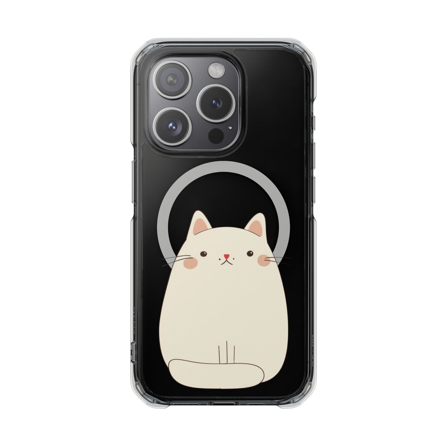 Chubby Cat Magnetic iPhone Case with Kawaii Design by Oneticase