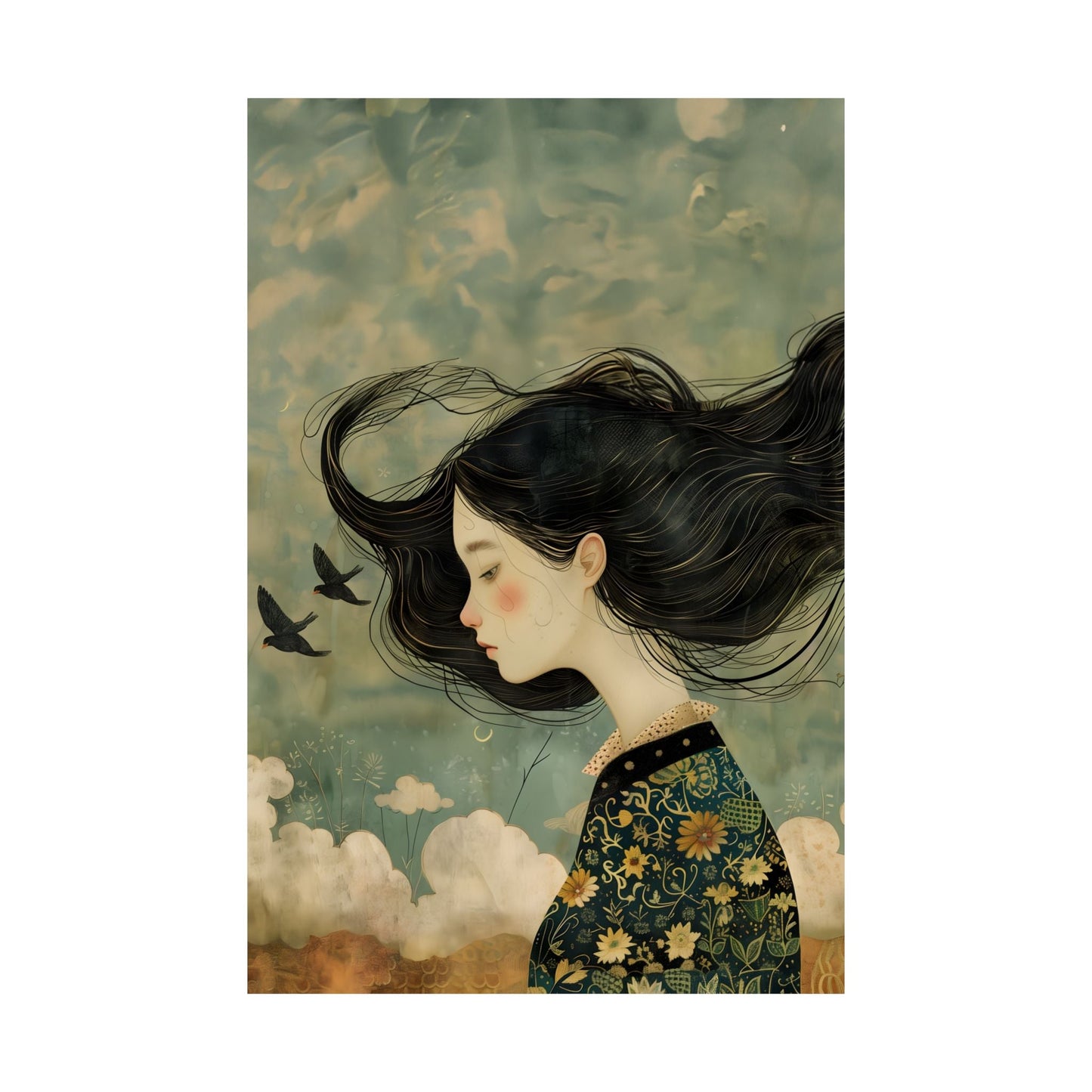 Girl Poster: Emotions in Tangle