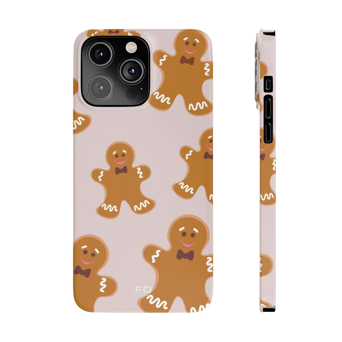 Slim Case for iPhone - Gingerbread Cookie Design