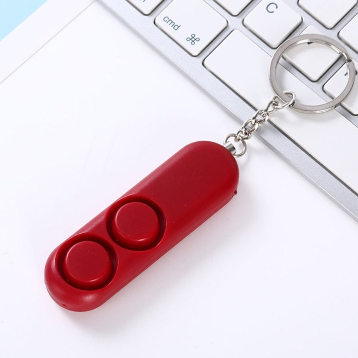 2 Pieces Personal Safety Alarm Keychain - Loud Dual Speaker for Self Defense (120dB)