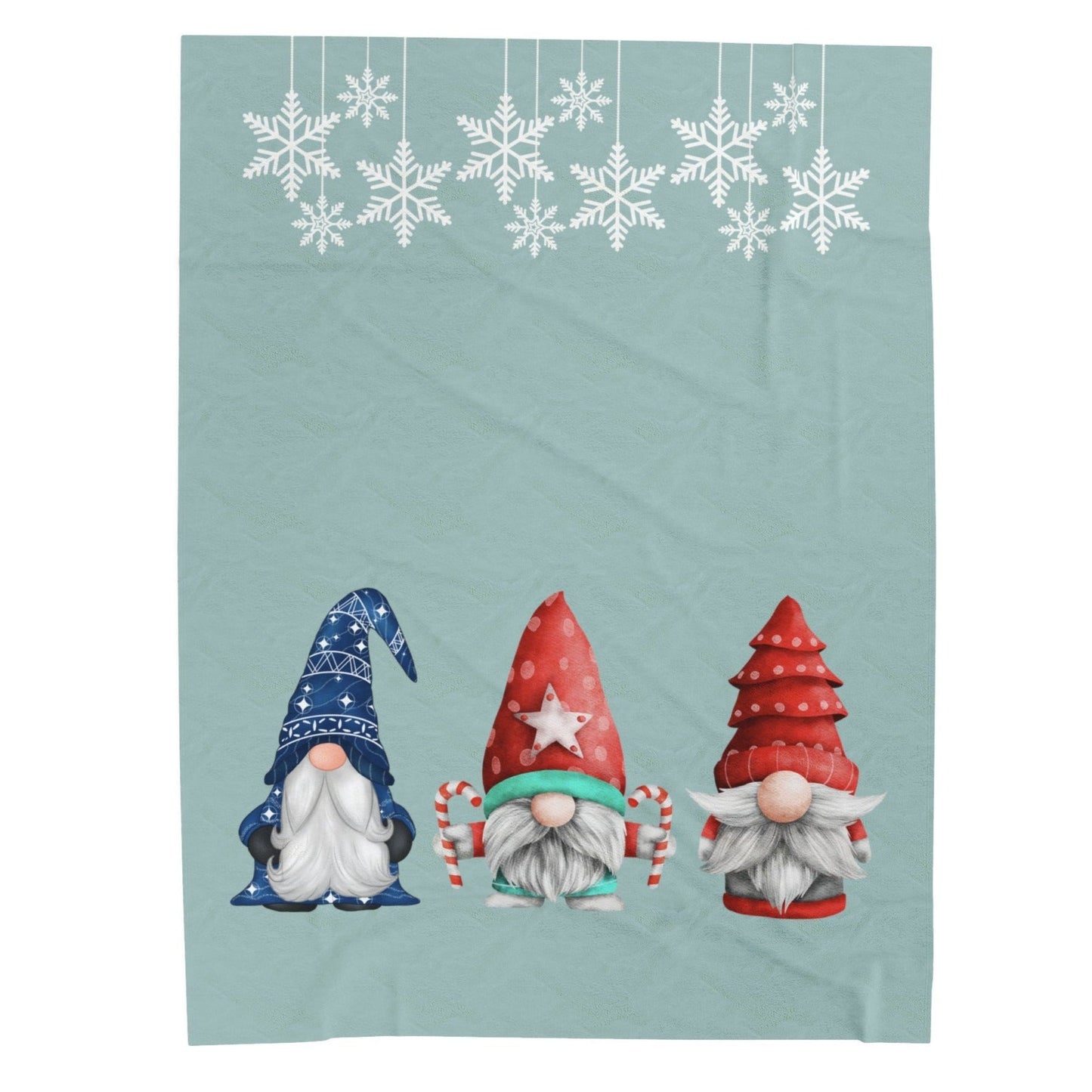 Holiday Gnome Cozy Throw Blanket