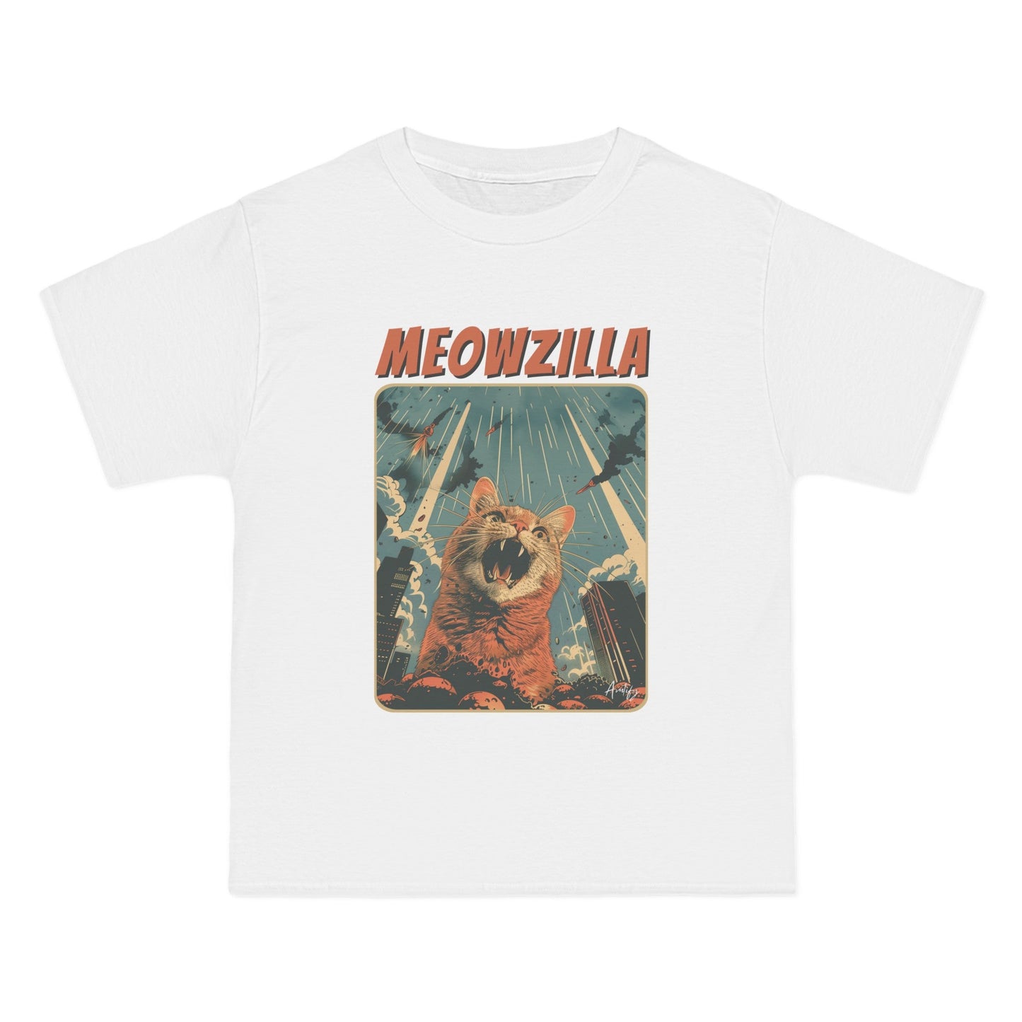 Meowzilla Retro Graphic Tee