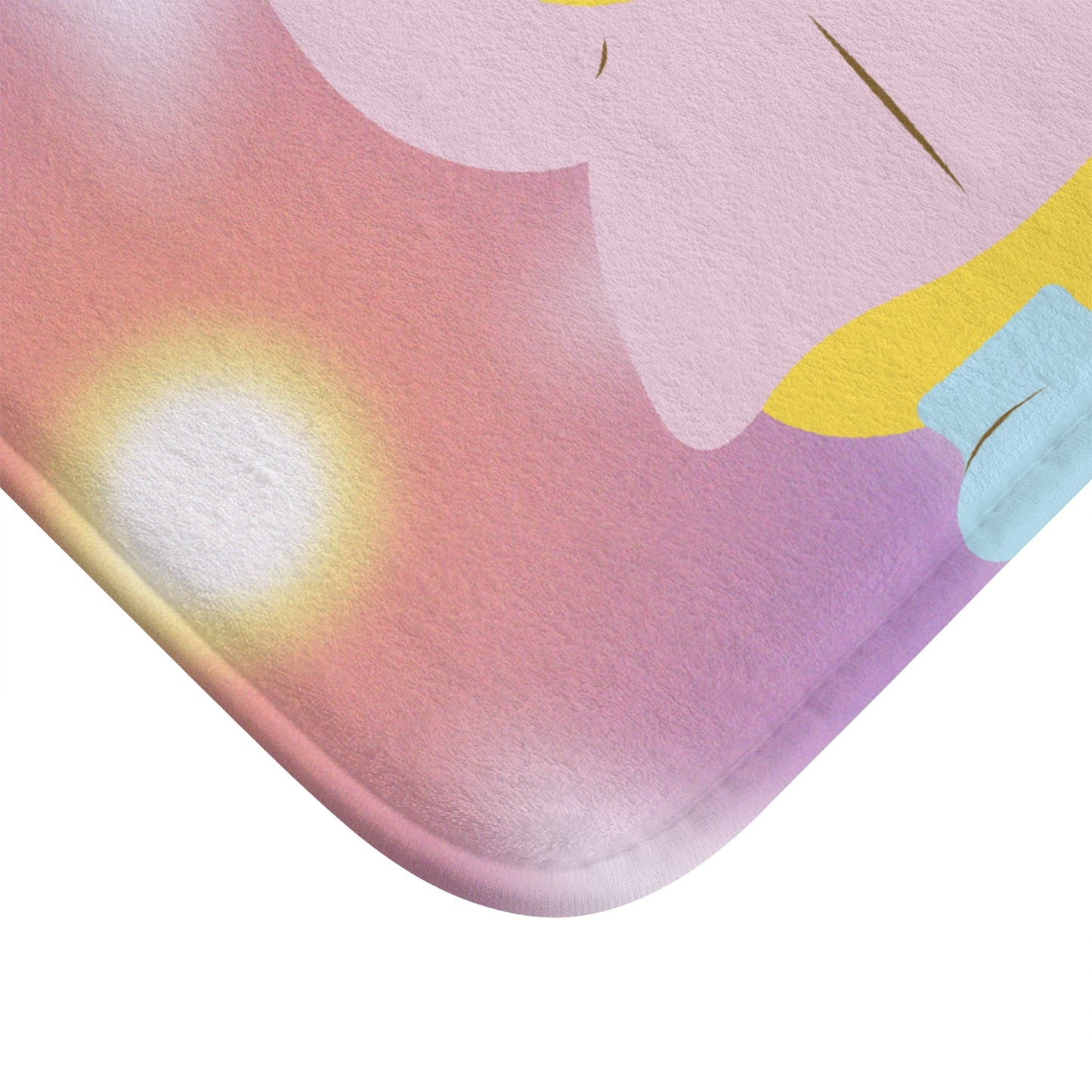 Cute Infant Duck in Rain Outfit Bath Rug