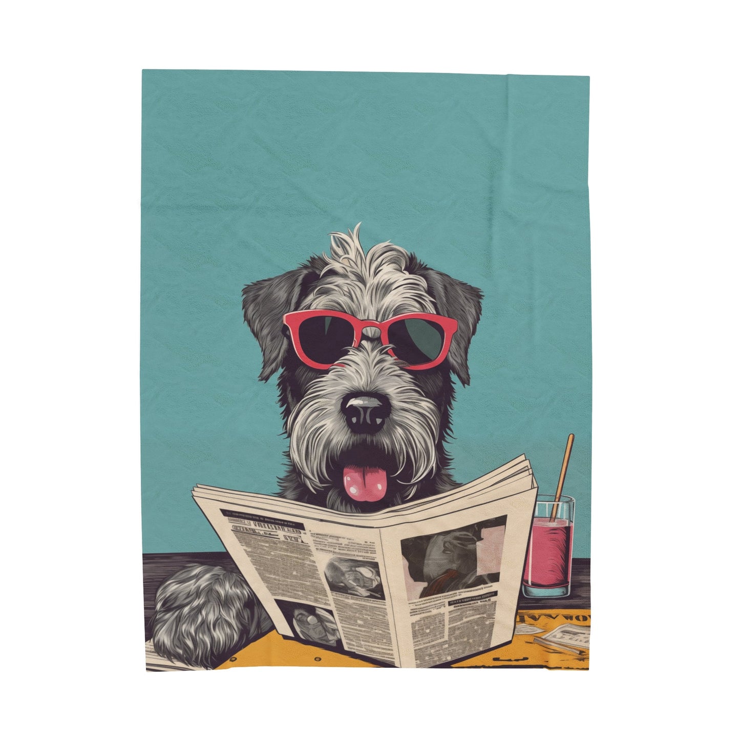 Cozy Schnauzer Blanket: A Plush Throw for Reading