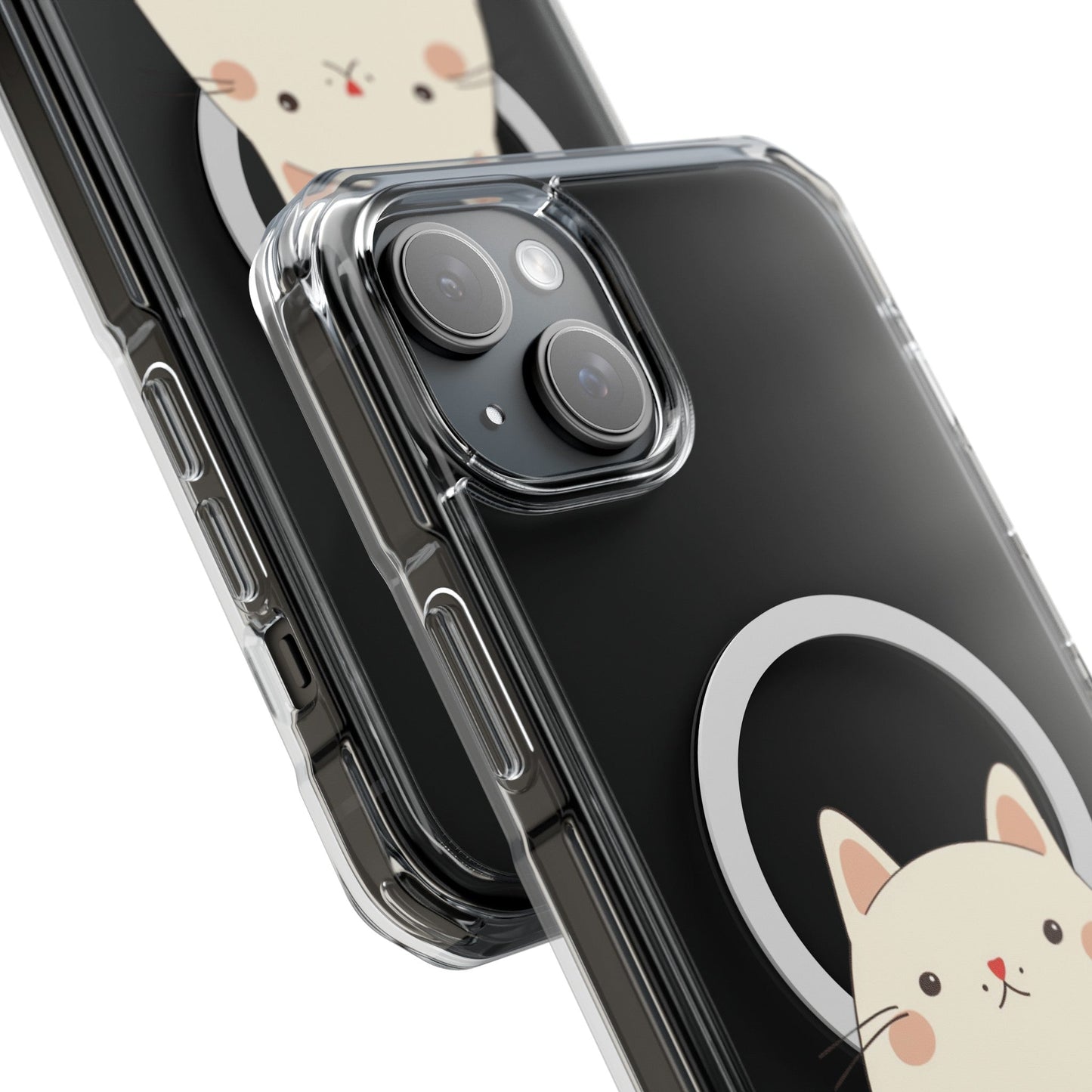 Chubby Cat Magnetic iPhone Case with Kawaii Design by Oneticase