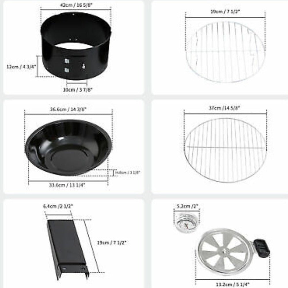 Outdoor BBQ Roaster with Triple Layer Functionality