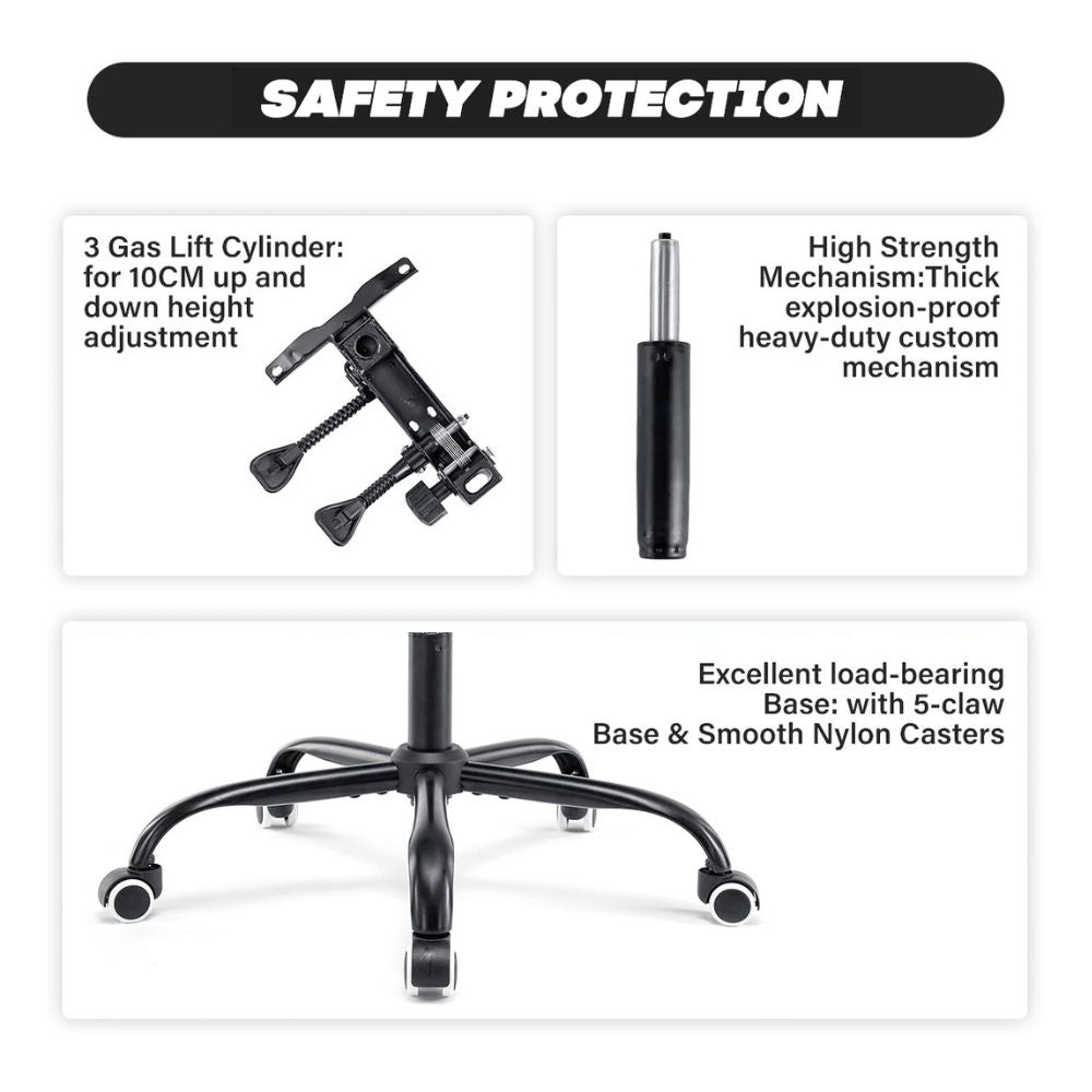 Deluxe 5-Mode Massage Office Chair with Adjustable Foot Support