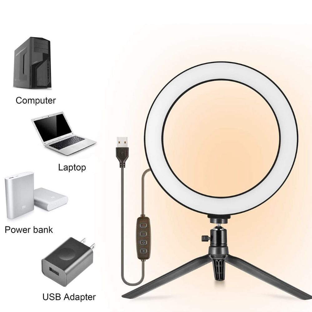 Enhanced LED Ring Light with Adjustable Stand