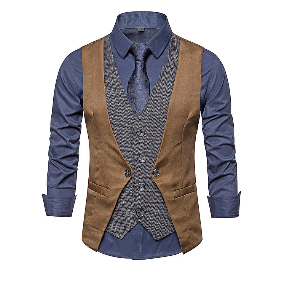 Dual Layer Men's Dress Vest