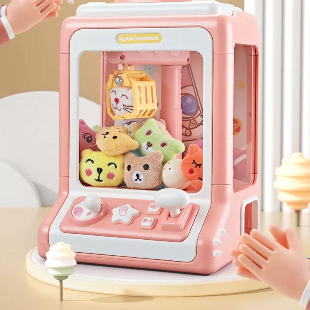 Compact Animated Entertainment Claw Game Device