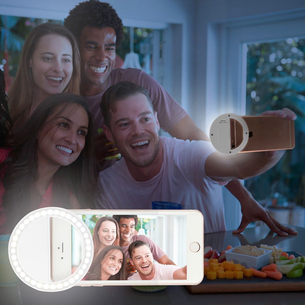 Clip On Selfie Ring for Portable Mobile Phone