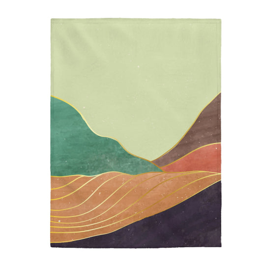 Velvety Plush Blanket for a Serene Mountain Experience