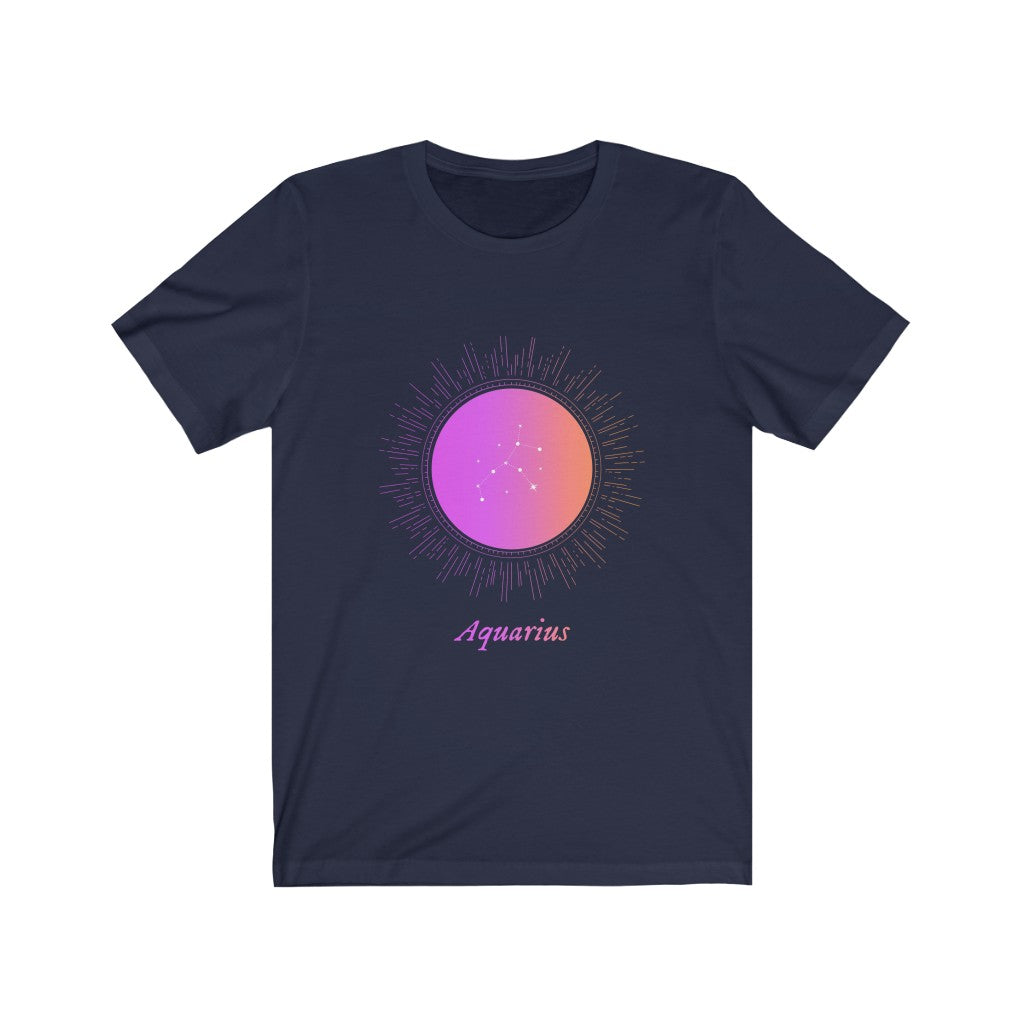 Gradient Zodiac T-Shirt for Women: Aquatic Horoscope-inspired Fashion