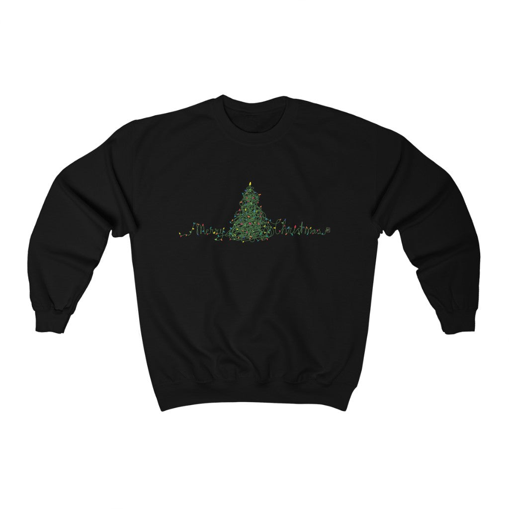 Men's Sweater with Festive Tree Design