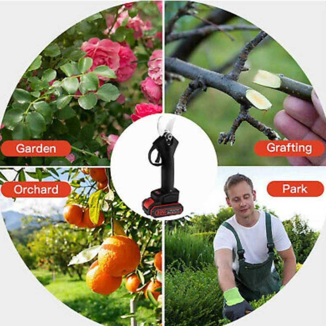Cordless Pruning Shears with Rechargeable Battery